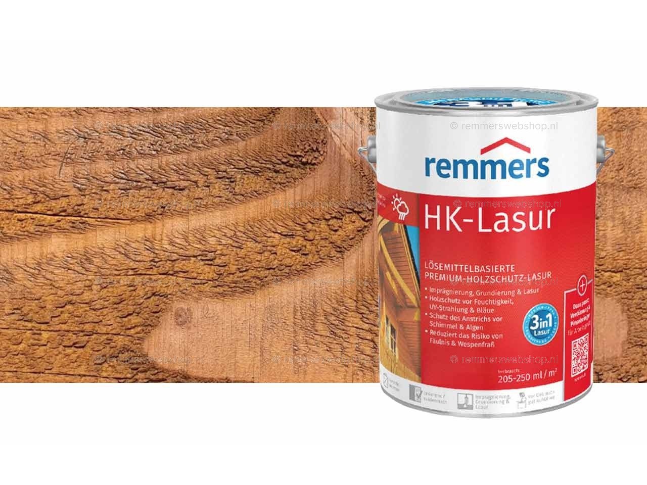 HK-Lazuur Licht Eiken 100 ml proefverpakking