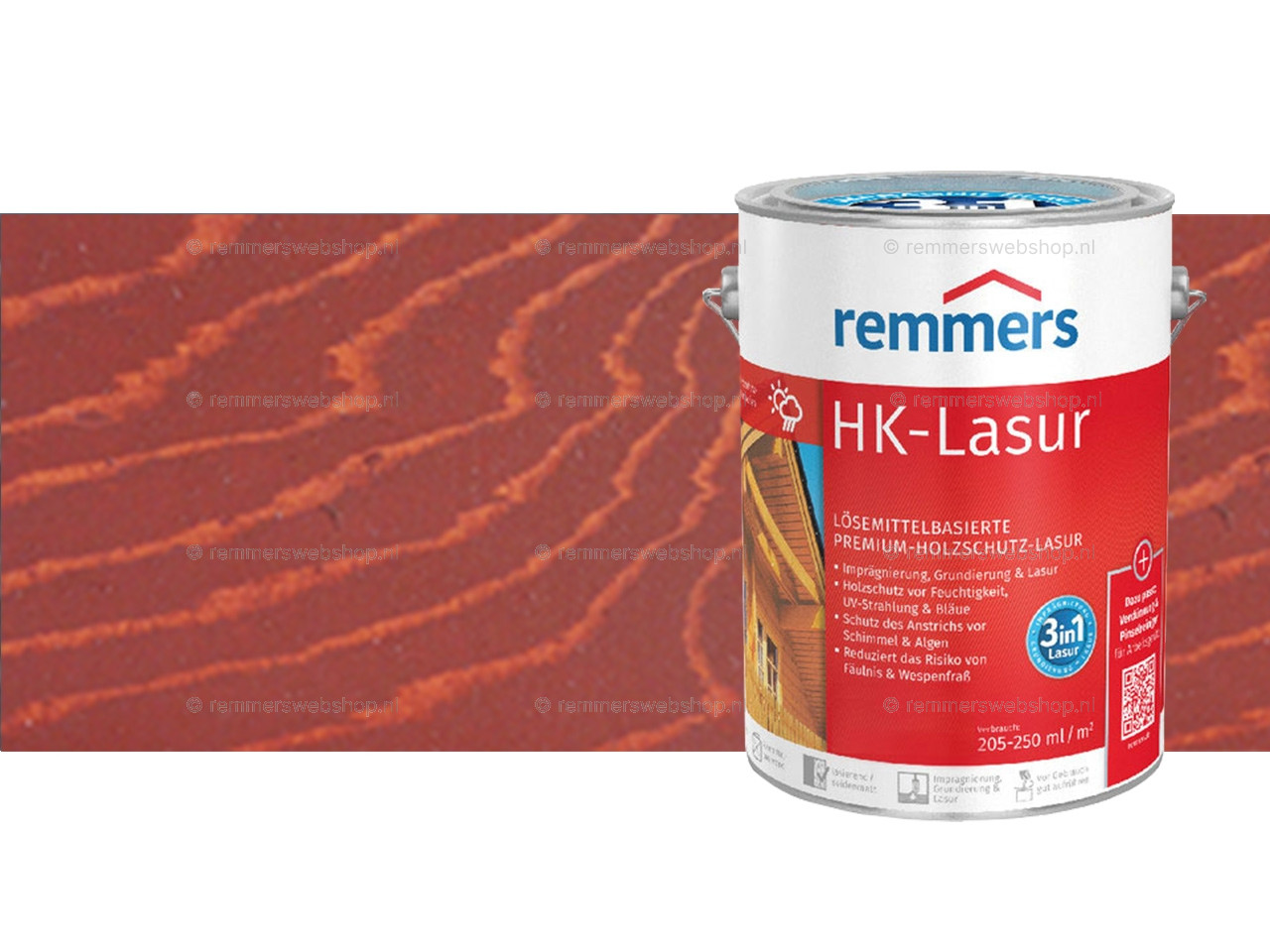 HK-Lazuur Scandinavisch Rood 100 ml proefverpakking