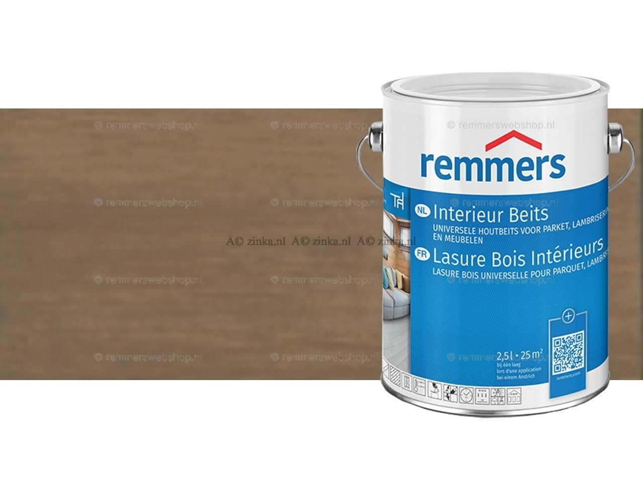 Interieur-Beits 2308 toscanegrijs 100ml proefverpakking