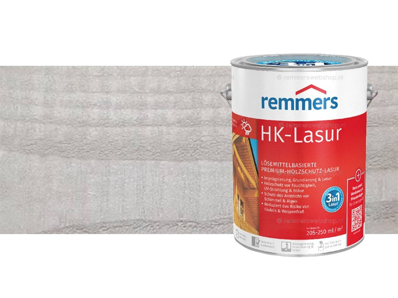HK-Lazuur Zilvergrijs 100 ml proefverpakking