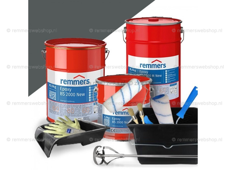 complete set garagevloercoating Basaltgrijs 6389 Starterskit ZK 26