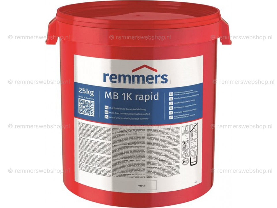 Emmer Remmers MB 1K Rapid – gebruiksklare 1K afdichtingscoating voor ondergrondse bouwafdichting
