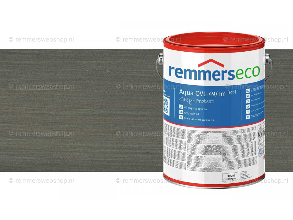 Remmers aqua ovl 49/tm olie vergrijzingsbeits graniet metallic