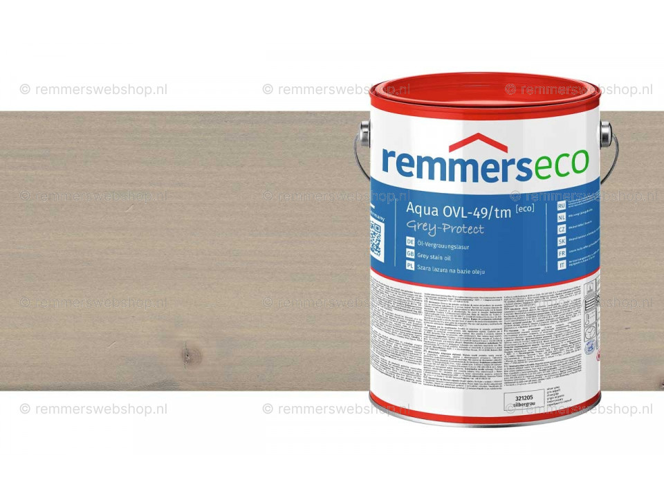 Remmers aqua ovl 49/tm olie vergrijzingsbeits watergrijs metallic