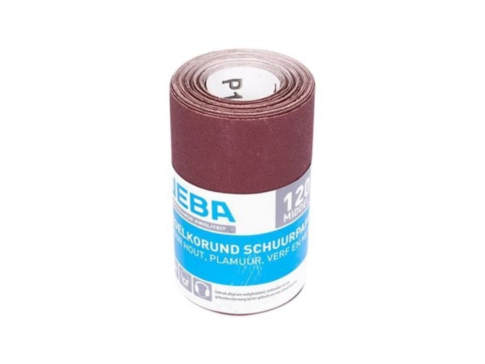 Schuurpapier op rol 4,5 meter korrel P120 ZK 78