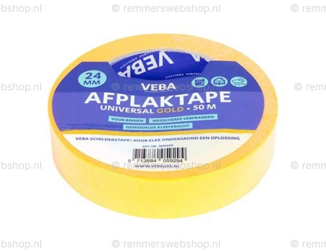 Afplaktape universal gold 24mm ZK 76