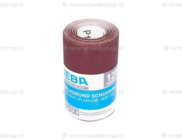 Schuurpapier op rol 4,5 meter korrel P120 ZK 78