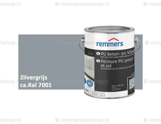 PU beton- en vloerverf - zilvergrijs