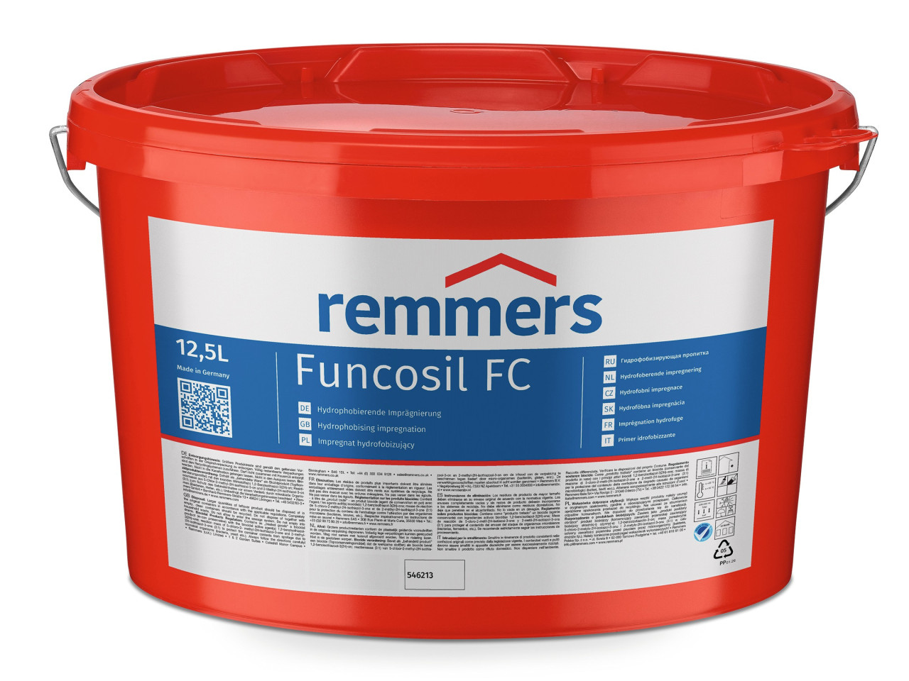 Funcosil FC 0,75 liter verpakking – PFAS-vrije impregneercrème voor gevels, ideaal voor proefstukken en kleine oppervlakken
