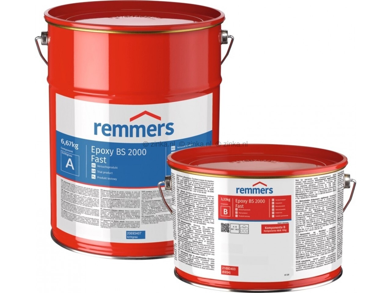 Epoxy BS 2000 Fast – sneldrogende epoxy primer lichtgrijs 6934