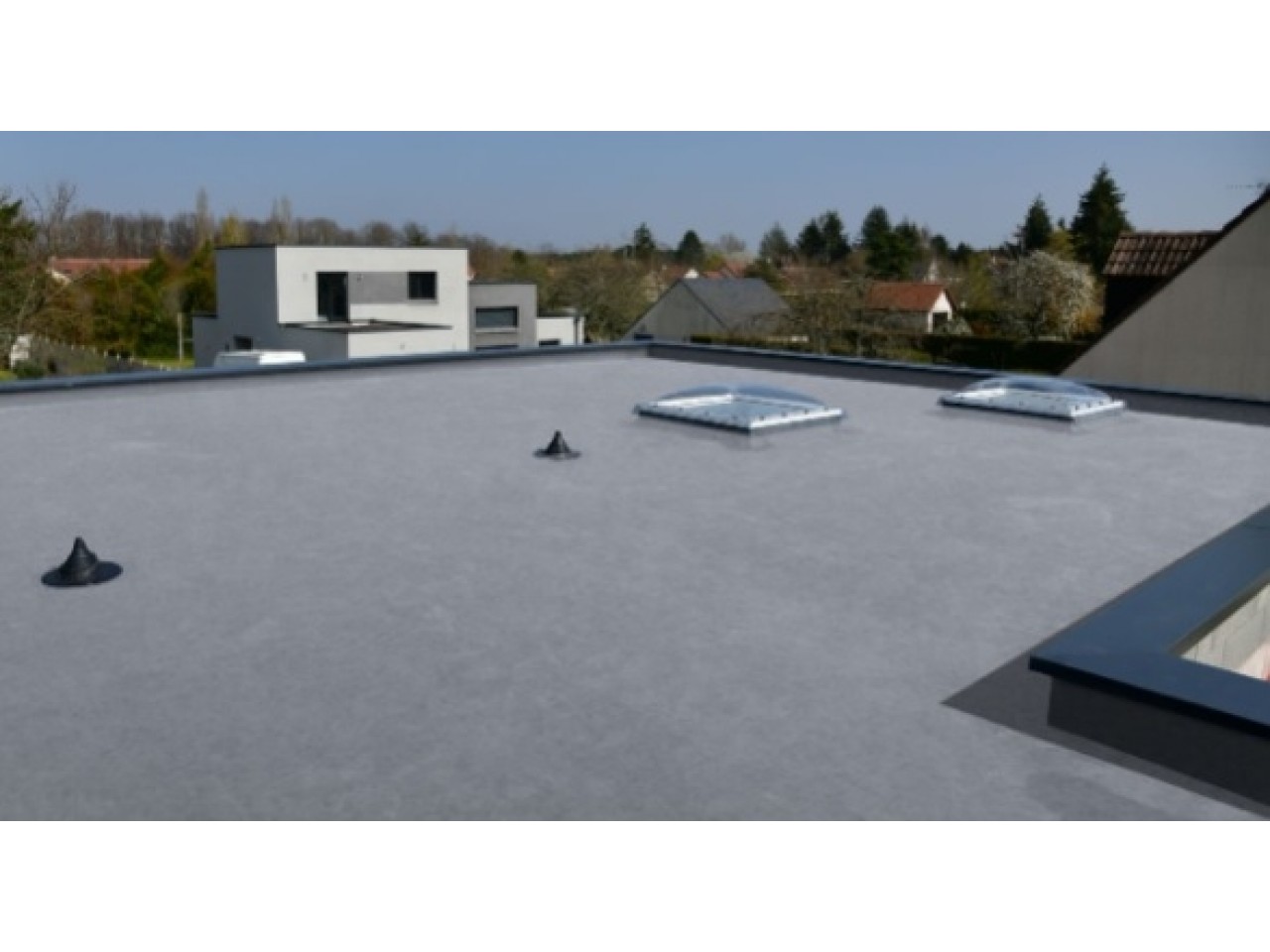 MB PUReactive TX toegepast op dak