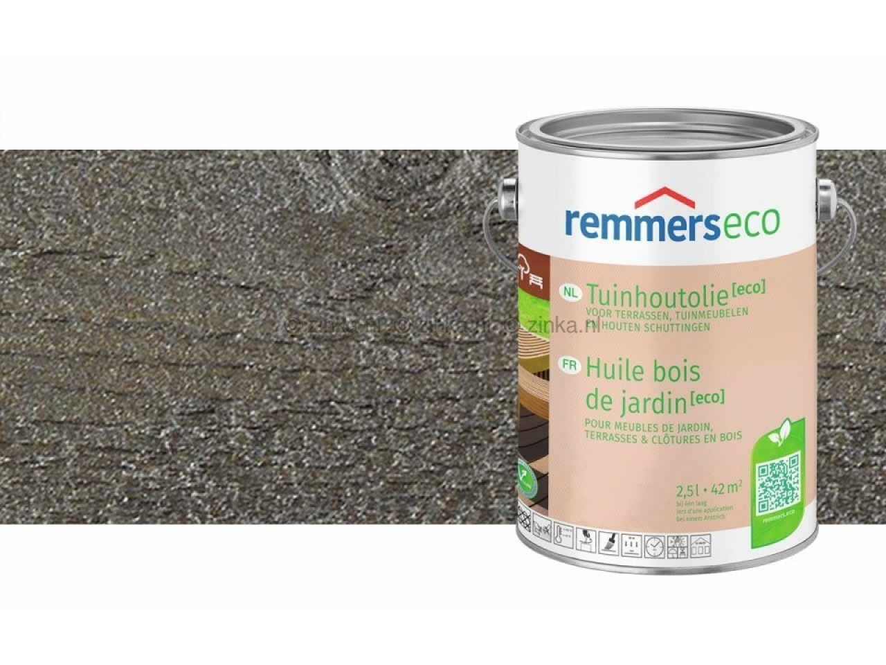 Remmers Tuinhoutolie ECO Grafietgrijs - Duurzame bescherming voor hout