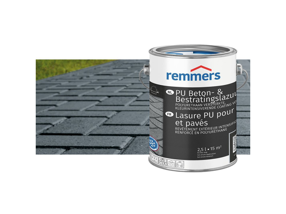 Remmers PU Beton- en Bestratingslazuur – Bescherming voor Oprit, Terras en Buitenbestrating-antraciet